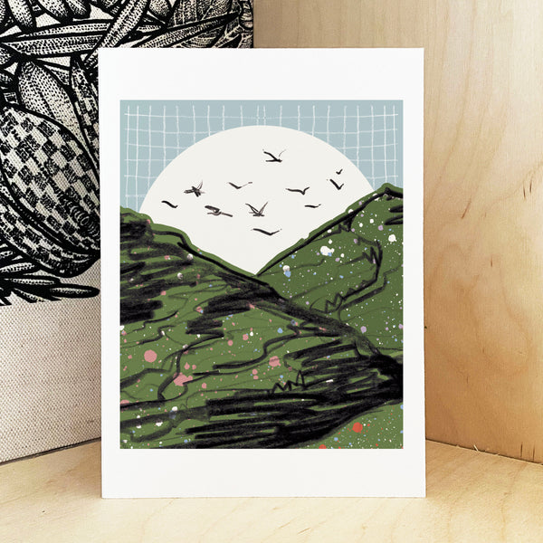Mini Mountains Print - A5