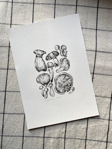 Mushrooms Original Drawing - A5