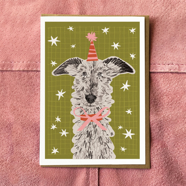 Lurcher Birthday Card