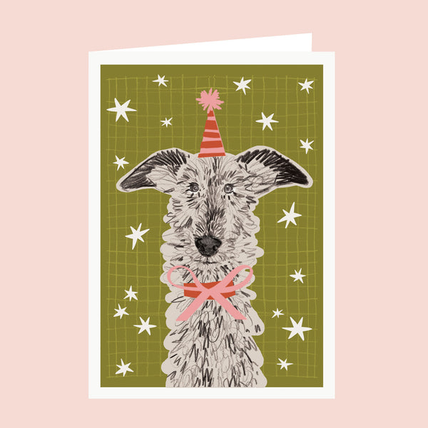 Lurcher Birthday Card