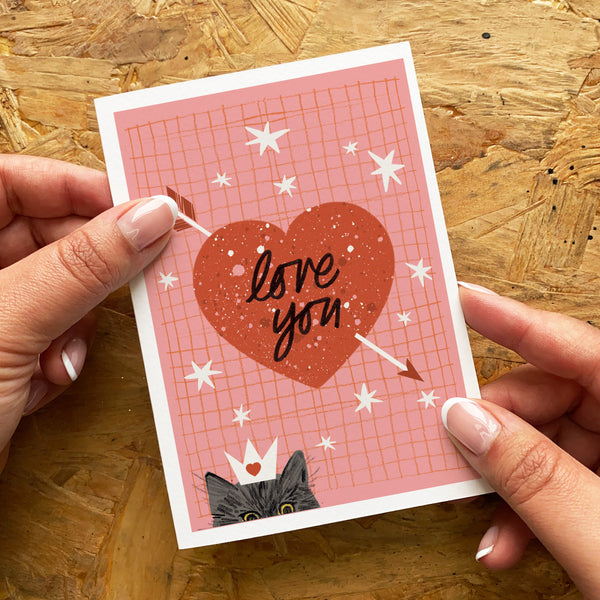 Cat Cupid Card