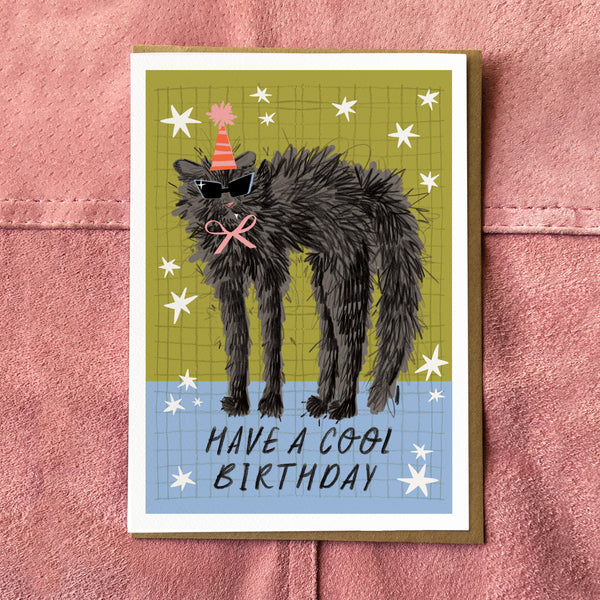 Cool Cat Birthday Card