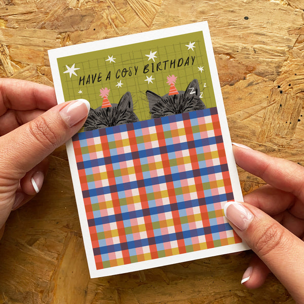 Cosy Cats Birthday Card