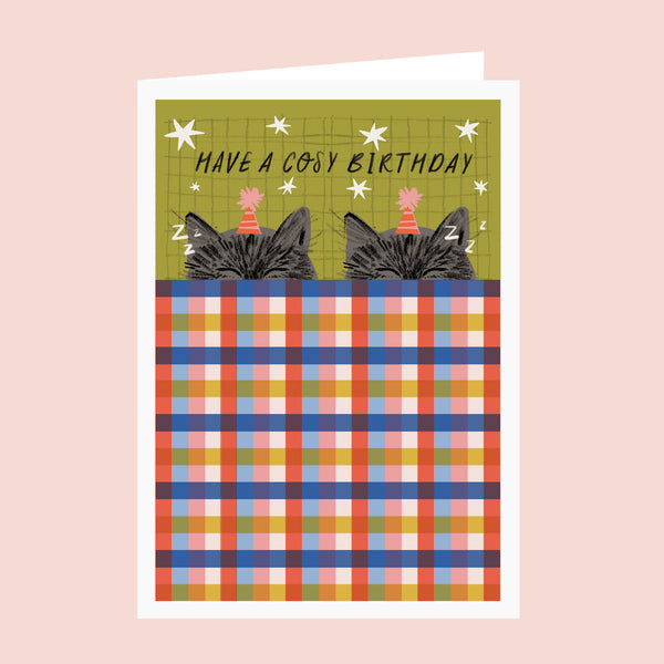 Cosy Cats Birthday Card