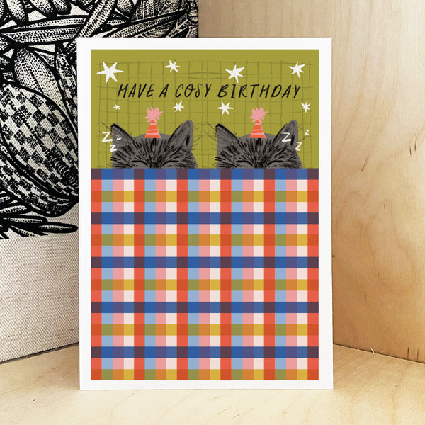 Cosy Cats Birthday Card