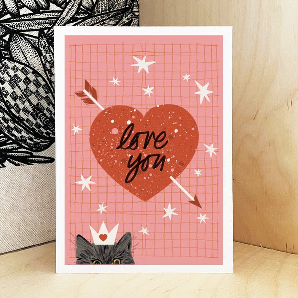 Cat Cupid Card