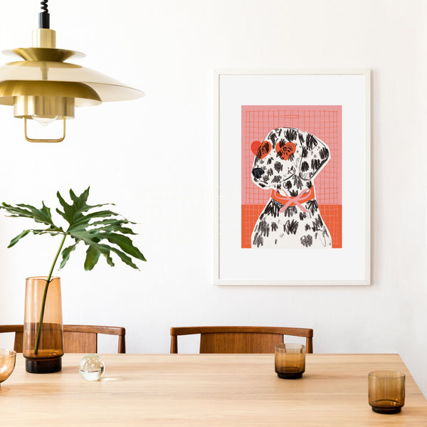 Dalmatian Dog Print - A3