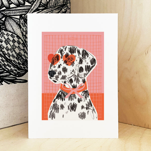 Dalmatian Dog Print - A3