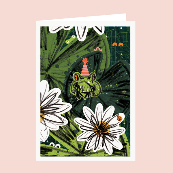 Frog Pond Birthday Card