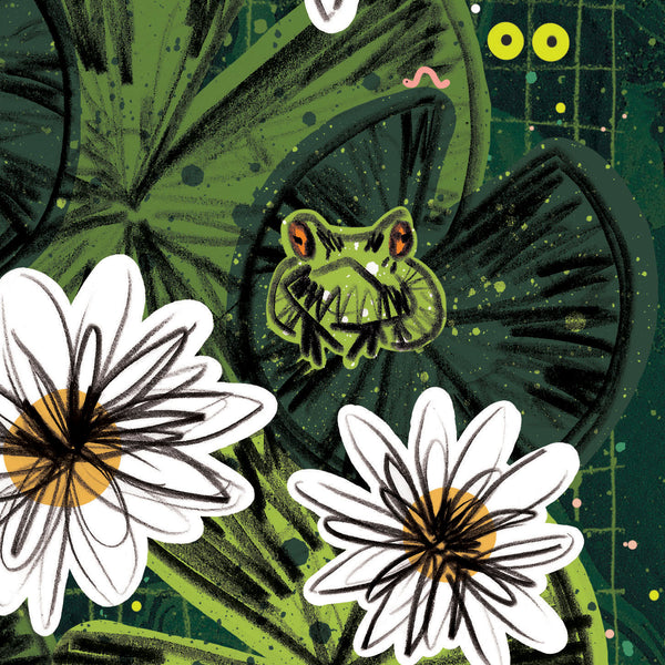 Frog Pond Print - A3