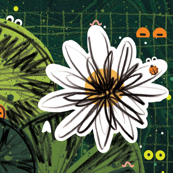 Frog Pond Print - A3