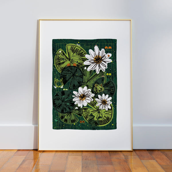 Frog Pond Print - A3