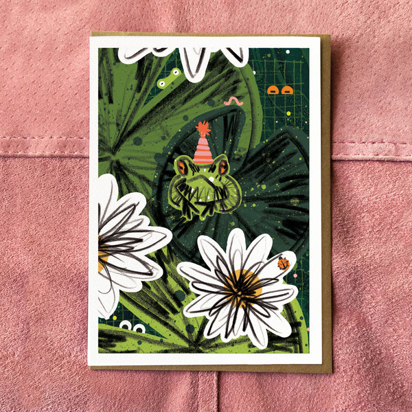 Frog Pond Birthday Card