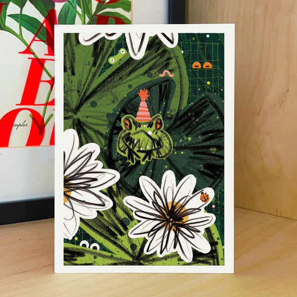 Frog Pond Birthday Card