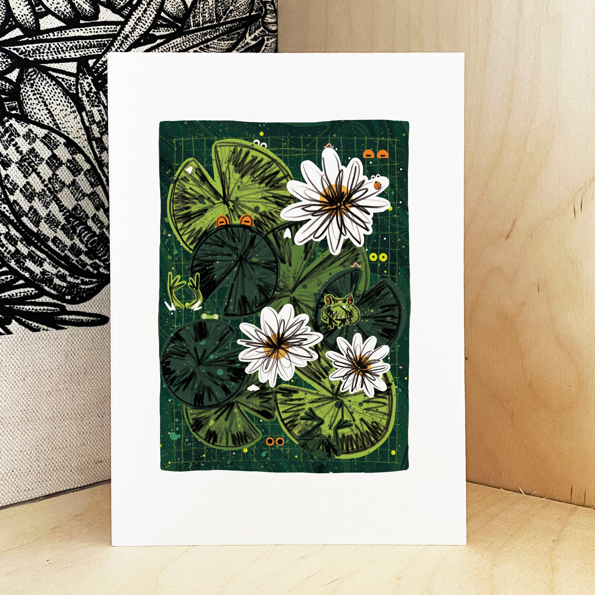 Frog Pond Print - A3