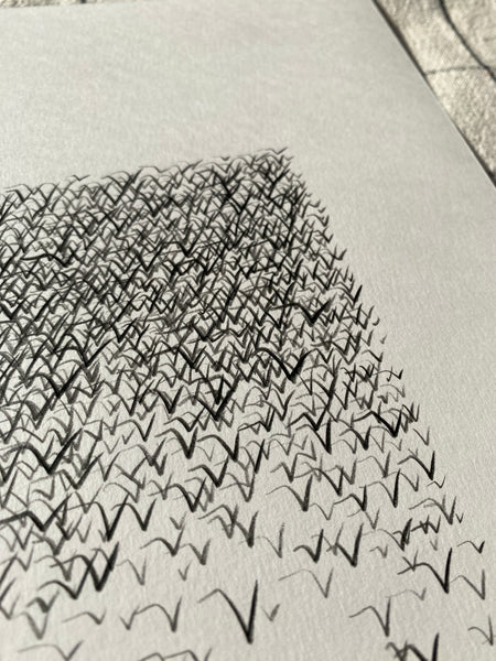 Murmuration #3 Original Drawing - A4