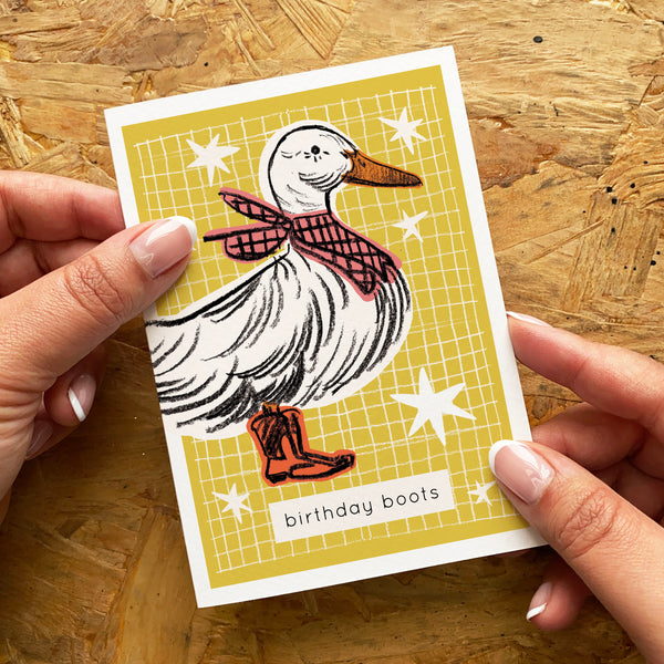 Birthday Boots Card