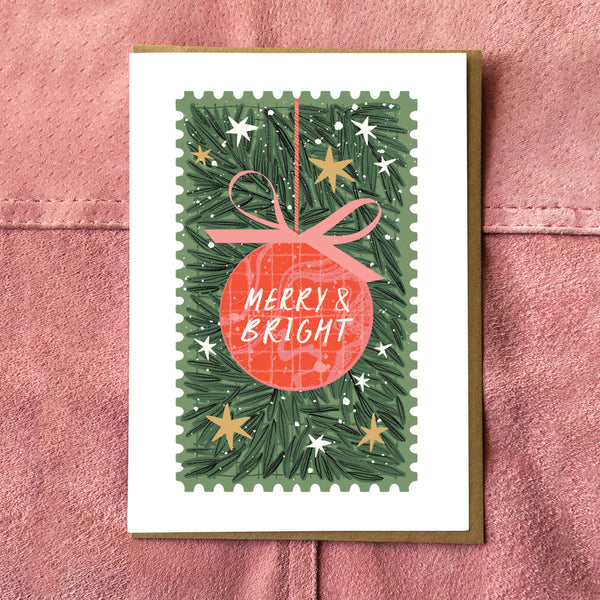 Merry & Bright Christmas Card