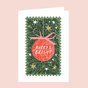 Merry & Bright Christmas Card