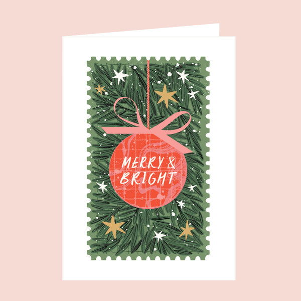 Merry & Bright Christmas Card