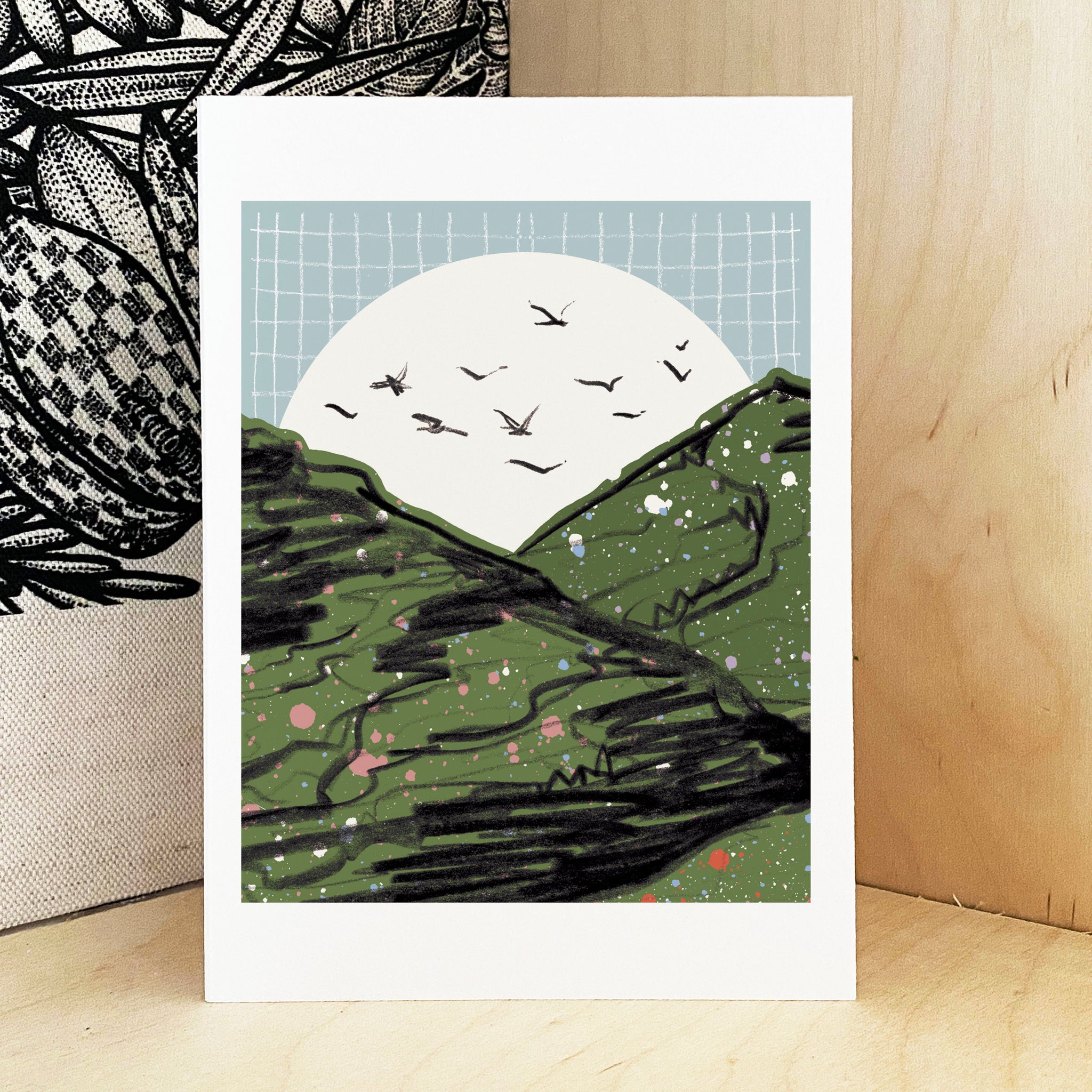 Mini Mountains Print - A5