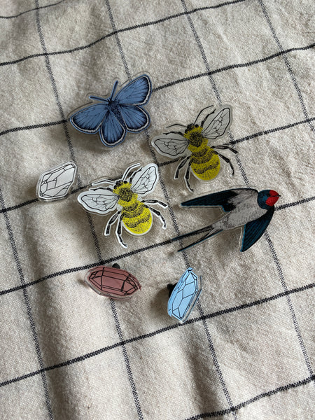 Acrylic Pin Samples