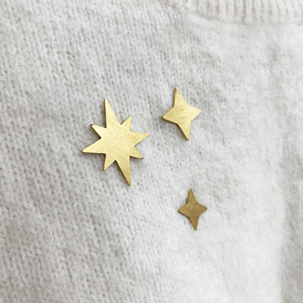 Brass Constellation Pin Set