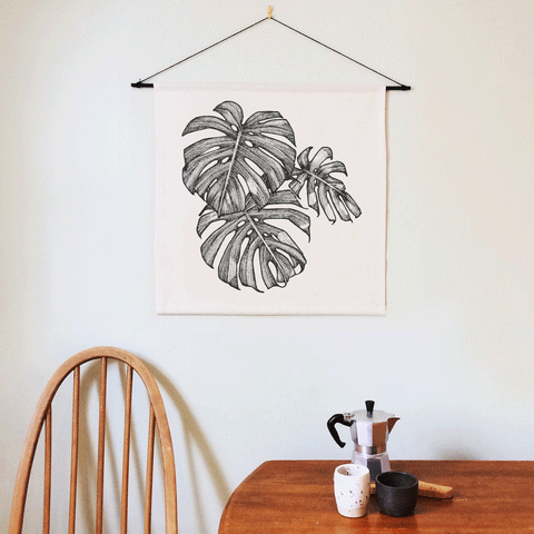 Monstera Wall Hanging 50 x 50cm