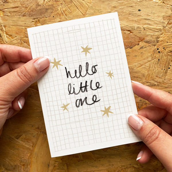 Hello Little One New Baby Card