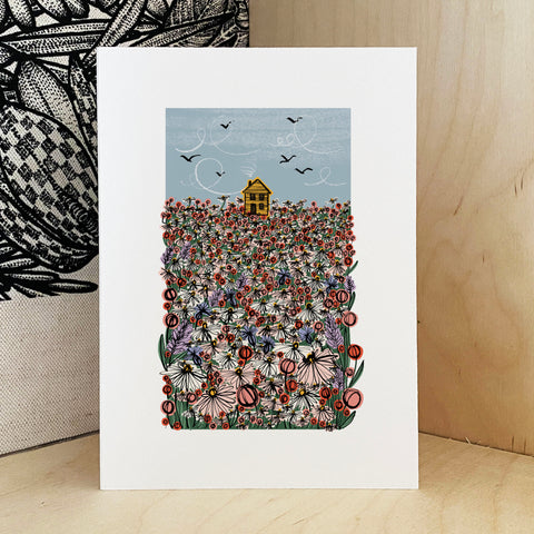 Little House on the Hill Print - A3