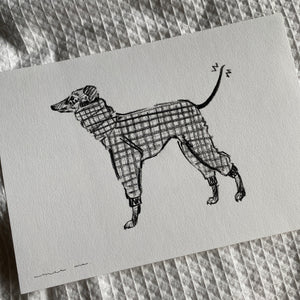 Fancy Pup Original Drawing