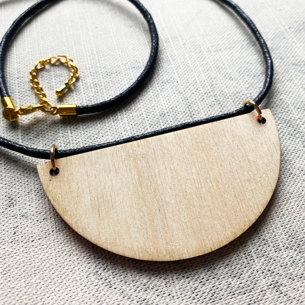 Half Moon Necklace Lilac #2