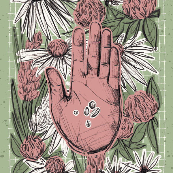 Gardeners Hands Print - A3