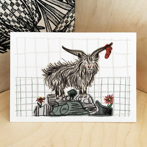 Llandudno Goat Print - A5