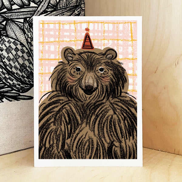 Party Bear Print - A4