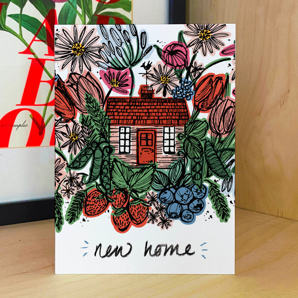 Cottage Garden New Home Card